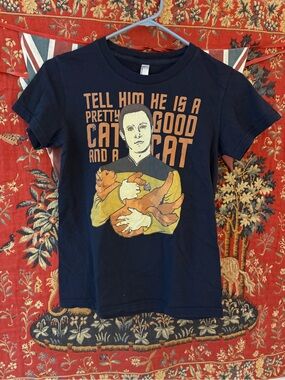 Women’s StarTrek Next Generation Data Cat Graphic T-Shirt